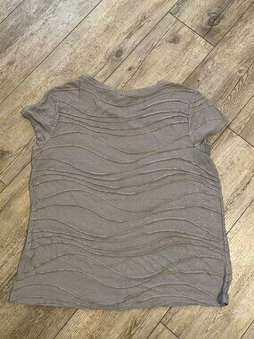 Women’s Top, Simply Vera Wang Grey Shirt, Size XL